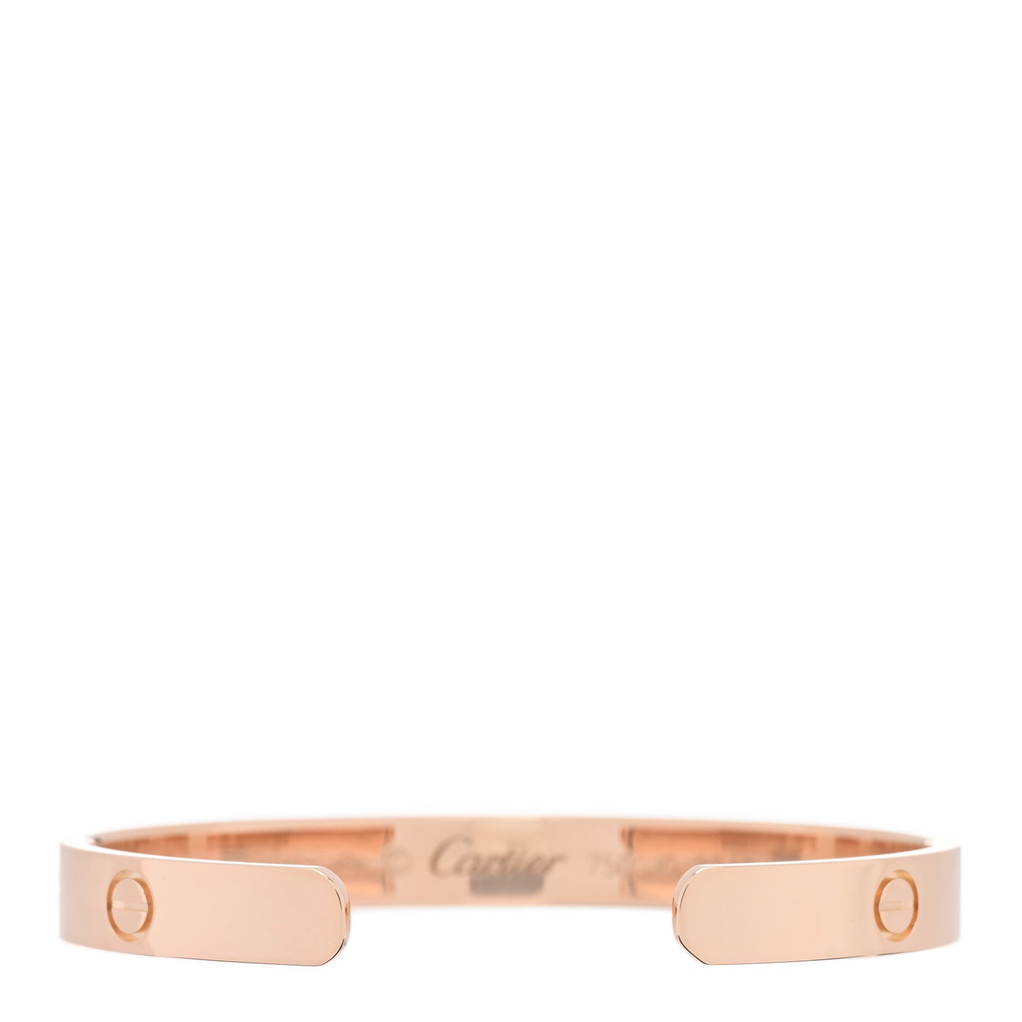 18K Pink Gold LOVE Cuff Bracelet 16