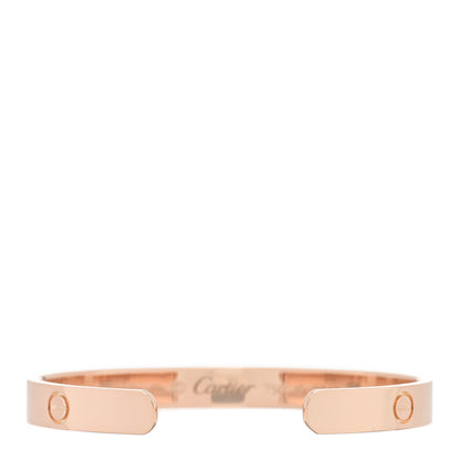 Cartier 18K Pink Gold LOVE Cuff Bracelet 16 2 of 3
