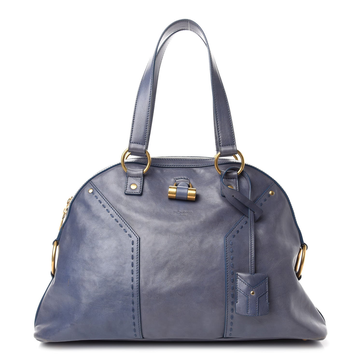 Saint Laurent Calfskin Large Muse Blue 1 of 10
