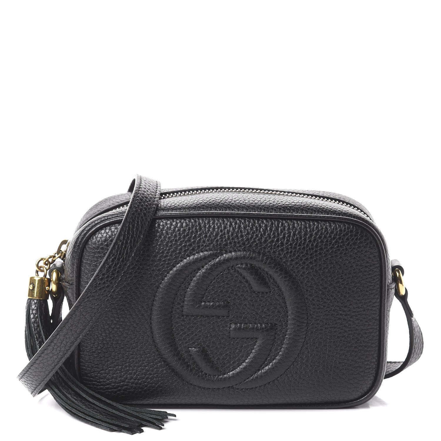 Gucci Pebbled Calfskin Mini Soho Disco Bag Black 1 of 8