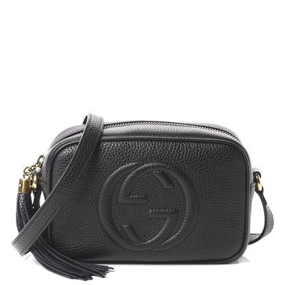 Gucci Pebbled Calfskin Mini Soho Disco Bag Black 1 of 8
