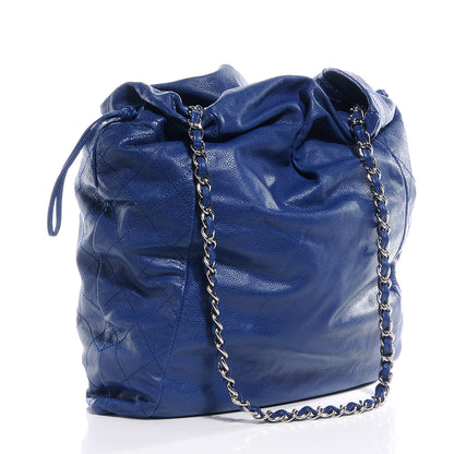 Chanel Caviar 31 Drawstring Tote Blue 3 of 7