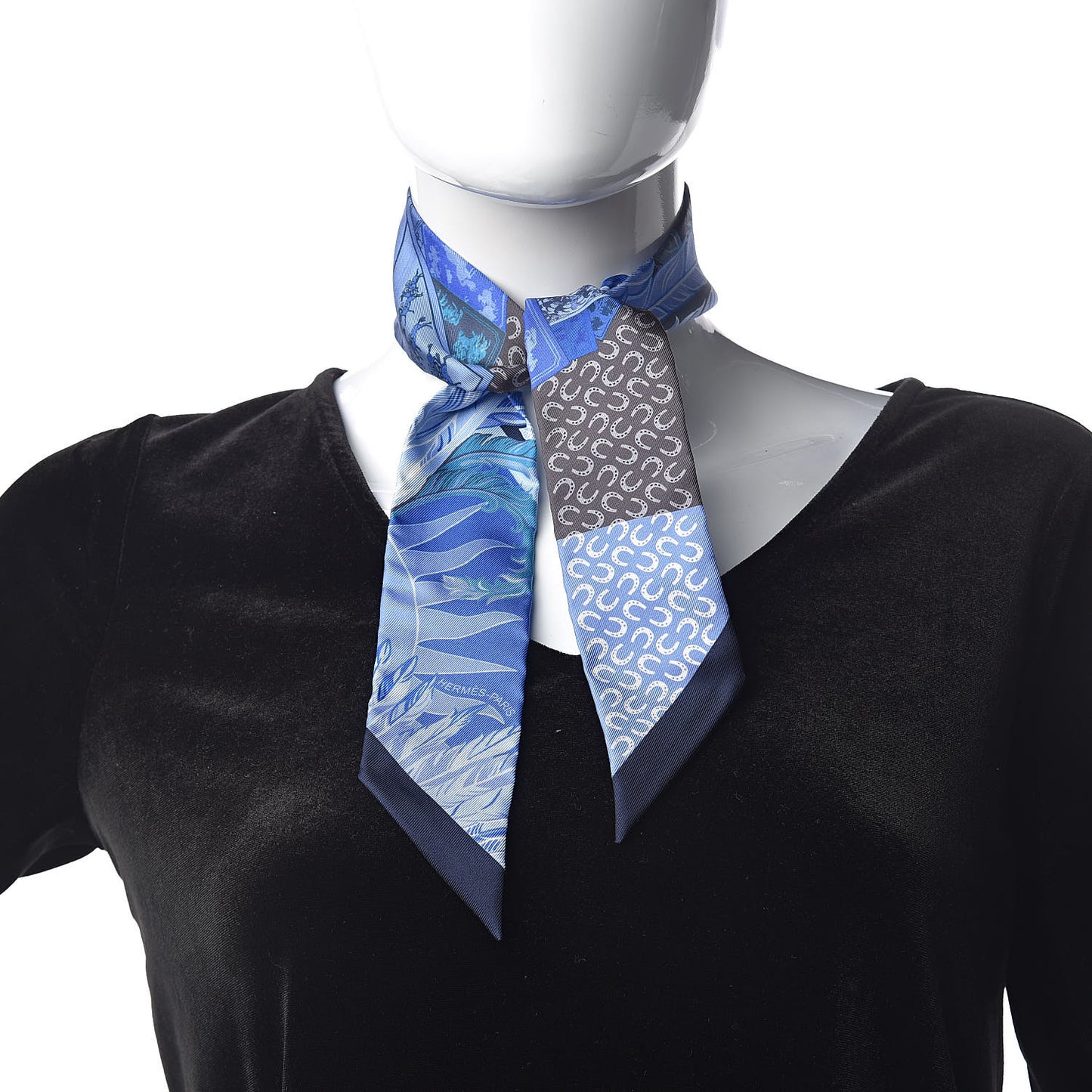 Silk Cheval Phoenix Twilly Marine Ciel Cobalt