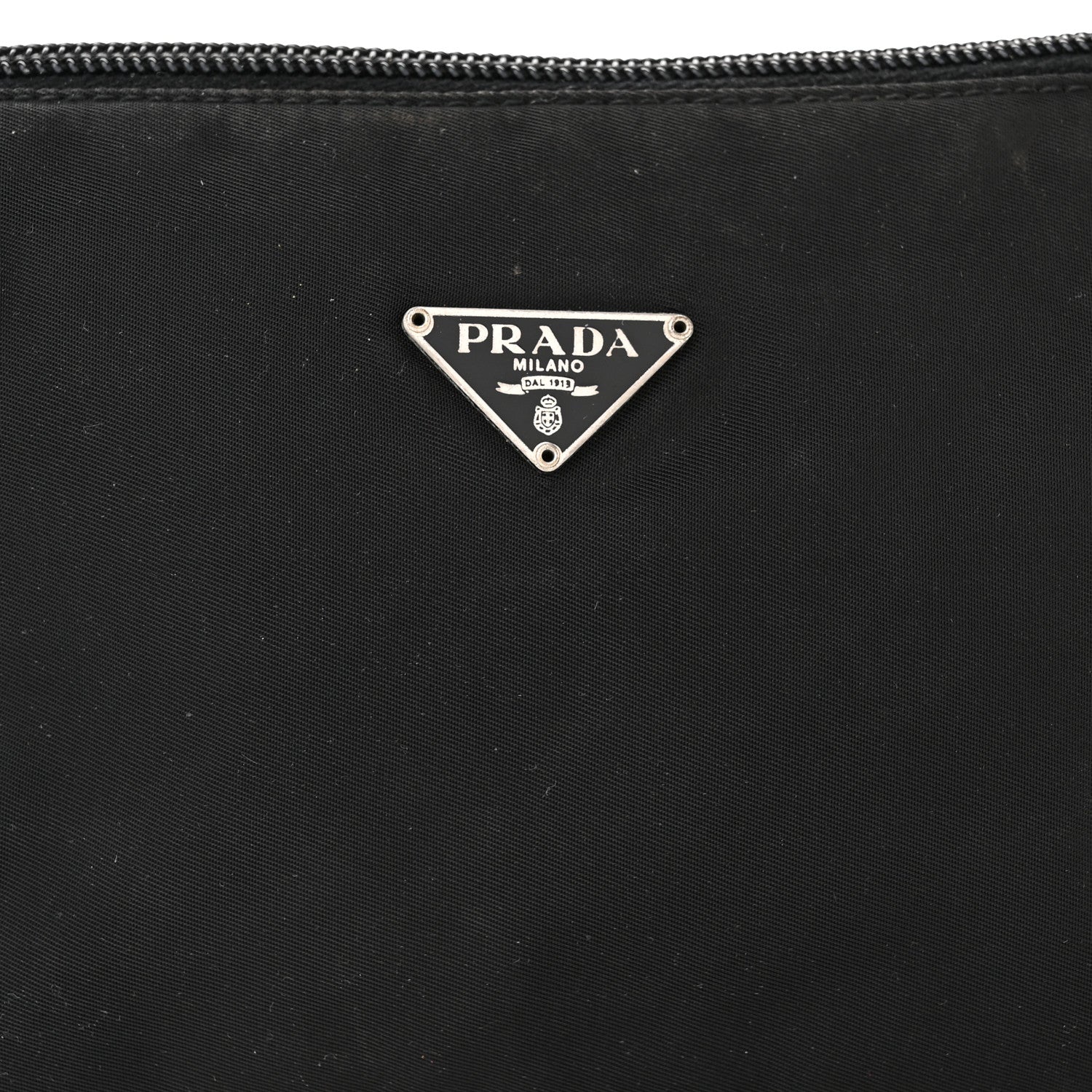 Prada Tessuto Nylon Pochette Bag Black 8 of 12