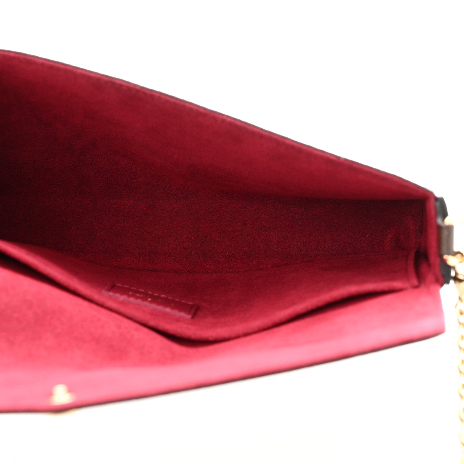 Louis Vuitton Monogram Pochette Felicie Chain Wallet Fuchsia 6 of 15