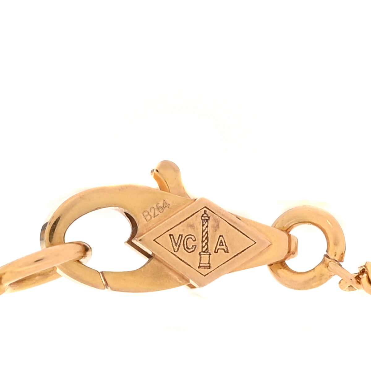 Van Cleef & Arpels 18K Rose Gold Carnelian Sweet Alhambra Bracelet 3 of 6