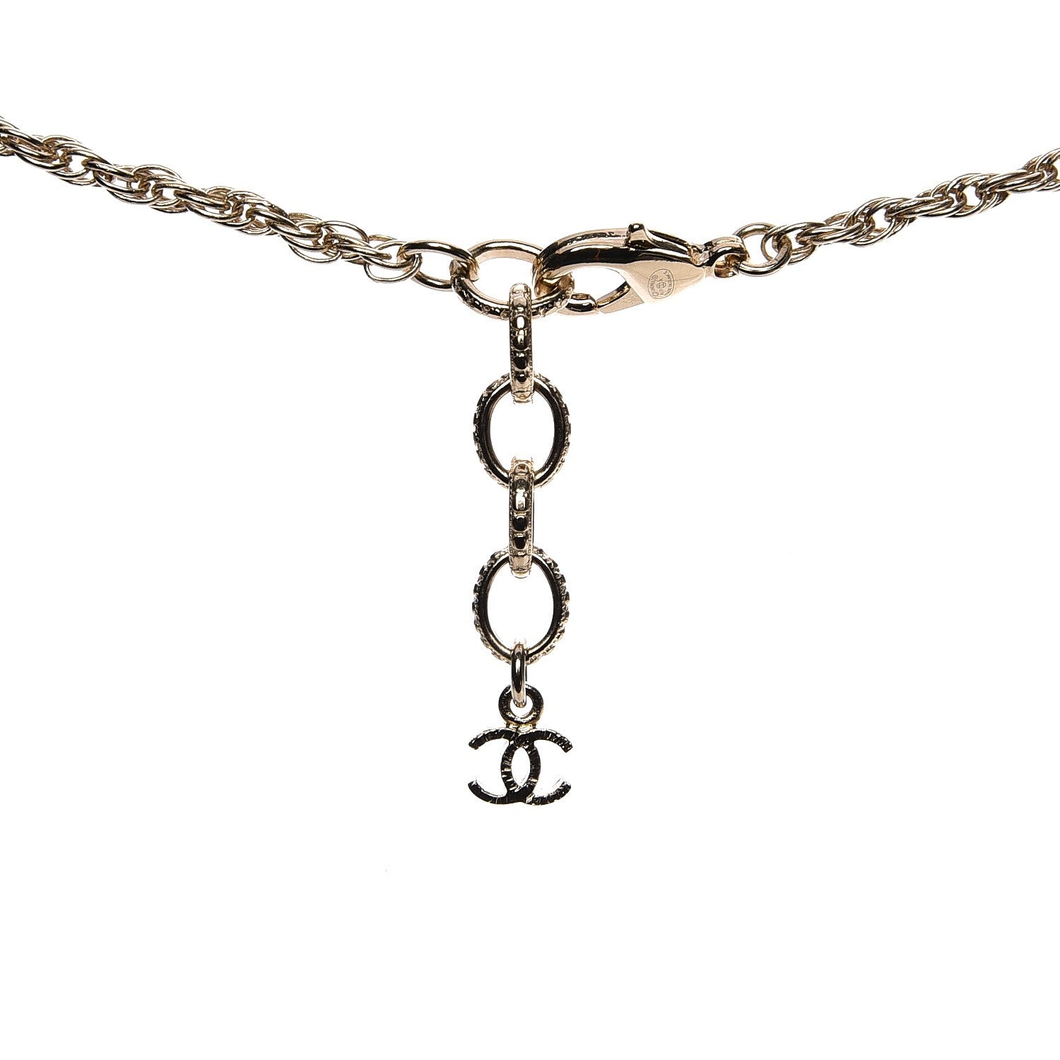 Chanel Pearl CC Short Necklace Gold 5 of 7