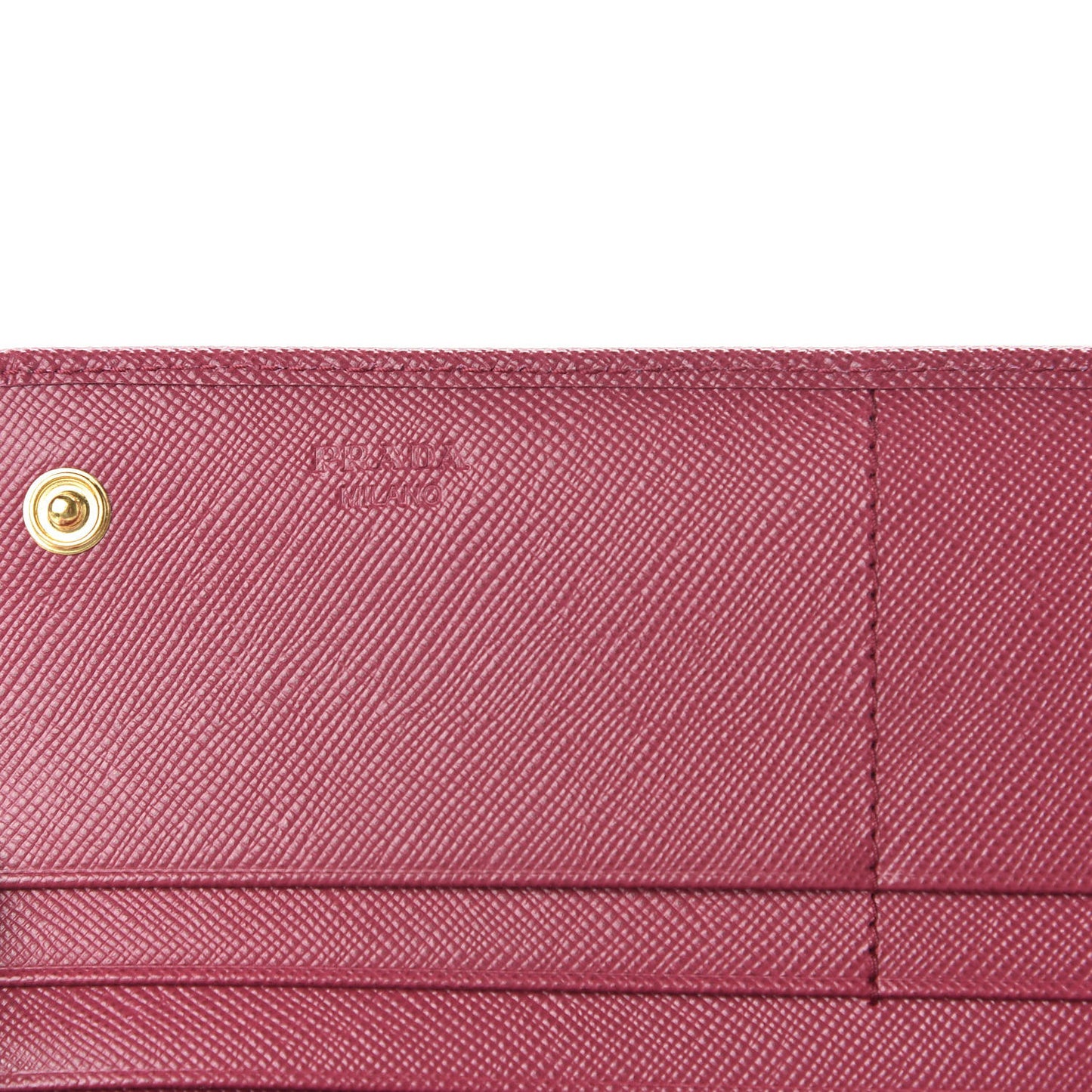 Saffiano Metal Continental Flap Wallet Peonia