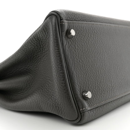 Hermes Taurillon Clemence Kelly Retourne 35 Graphite 9 of 13