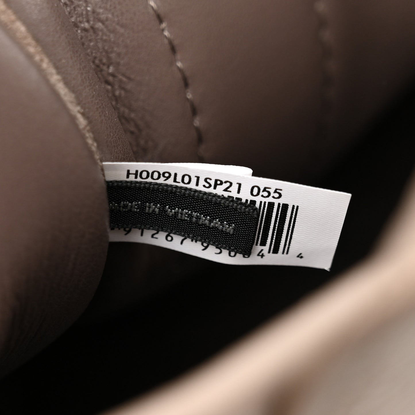 Grained Calfskin Small The Tote Bag Cement