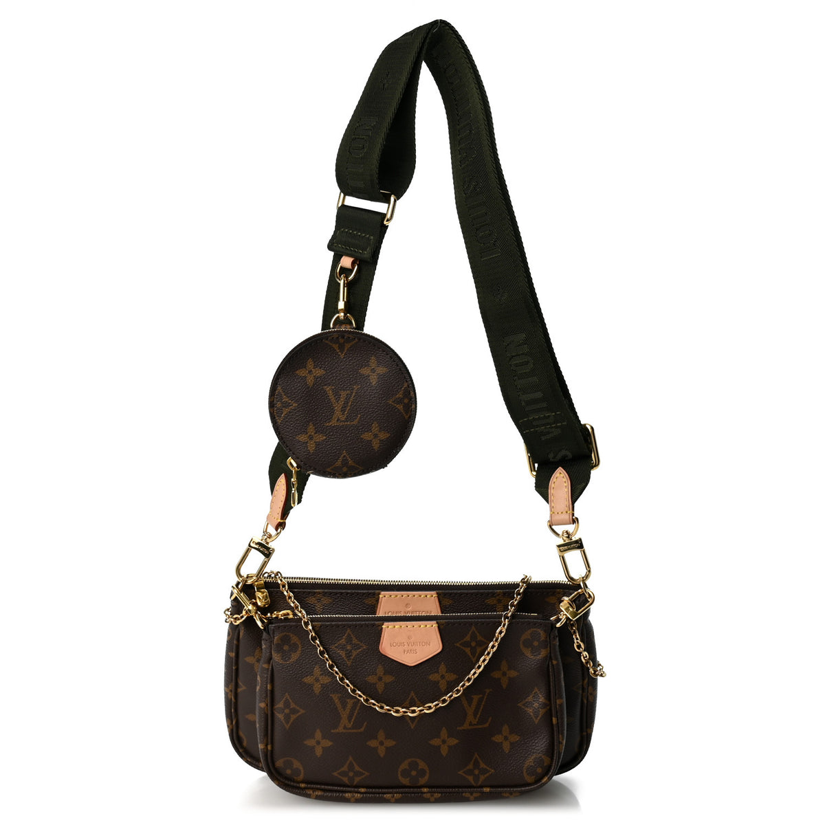 Monogram Multi Pochette Accessories Kaki