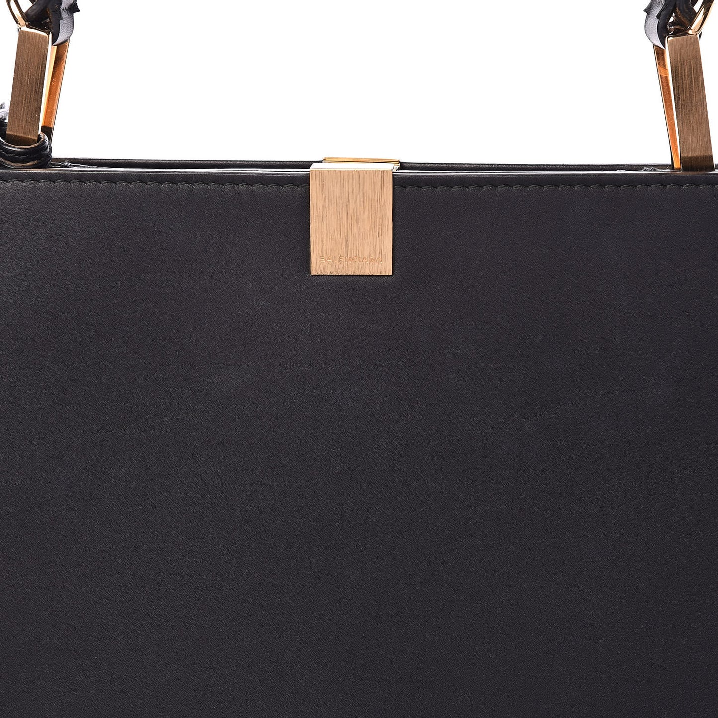 Calfskin Le Dix Soft Cabas M Shoulder Bag Black