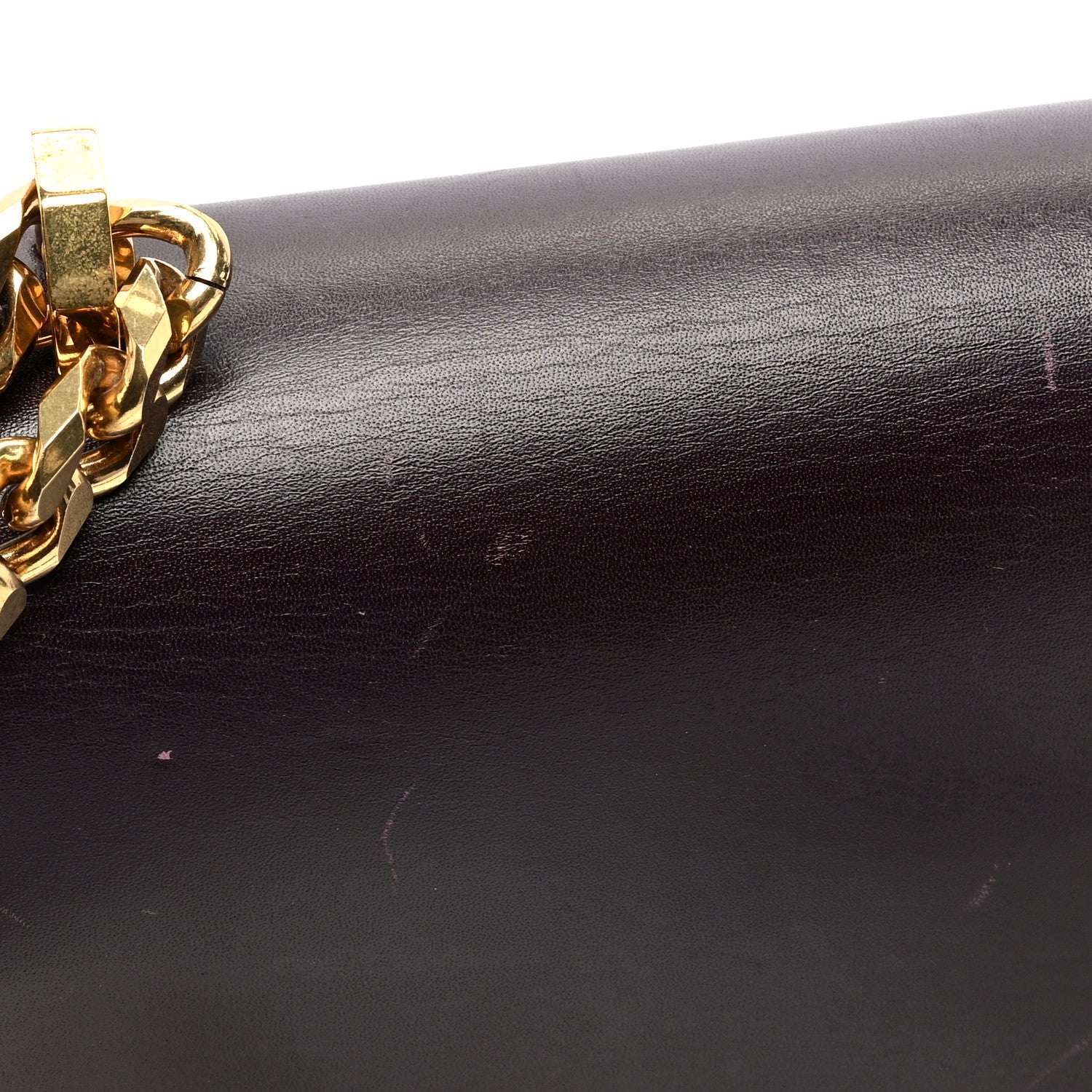 Alexander McQueen Calfskin Knuckle Shoulder Bag Burgundy 11 of 11