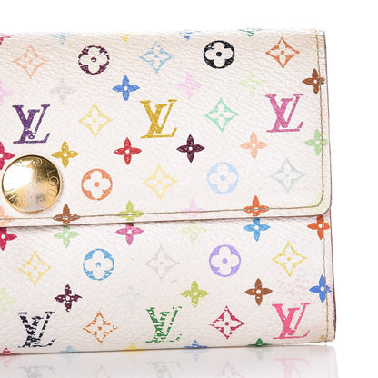 Louis Vuitton Monogram Multicolor Sarah Wallet White Litchi 13 of 24