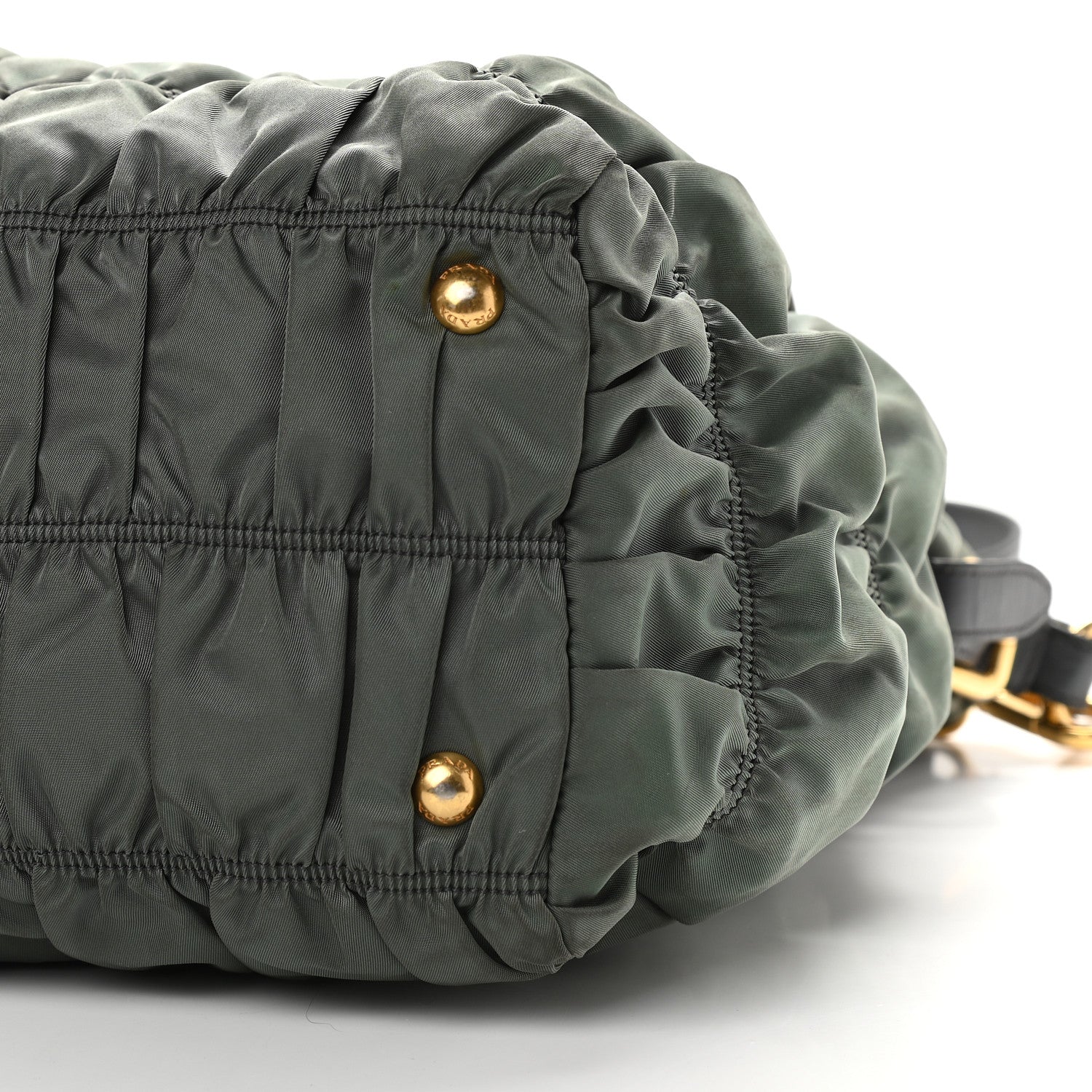 Prada Tessuto Nylon Gaufre Tote Fumo 10 of 11