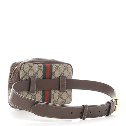 Gucci GG Supreme Monogram Web Small Ophidia Belt Bag 85 34 Dark Brown 3 of 11