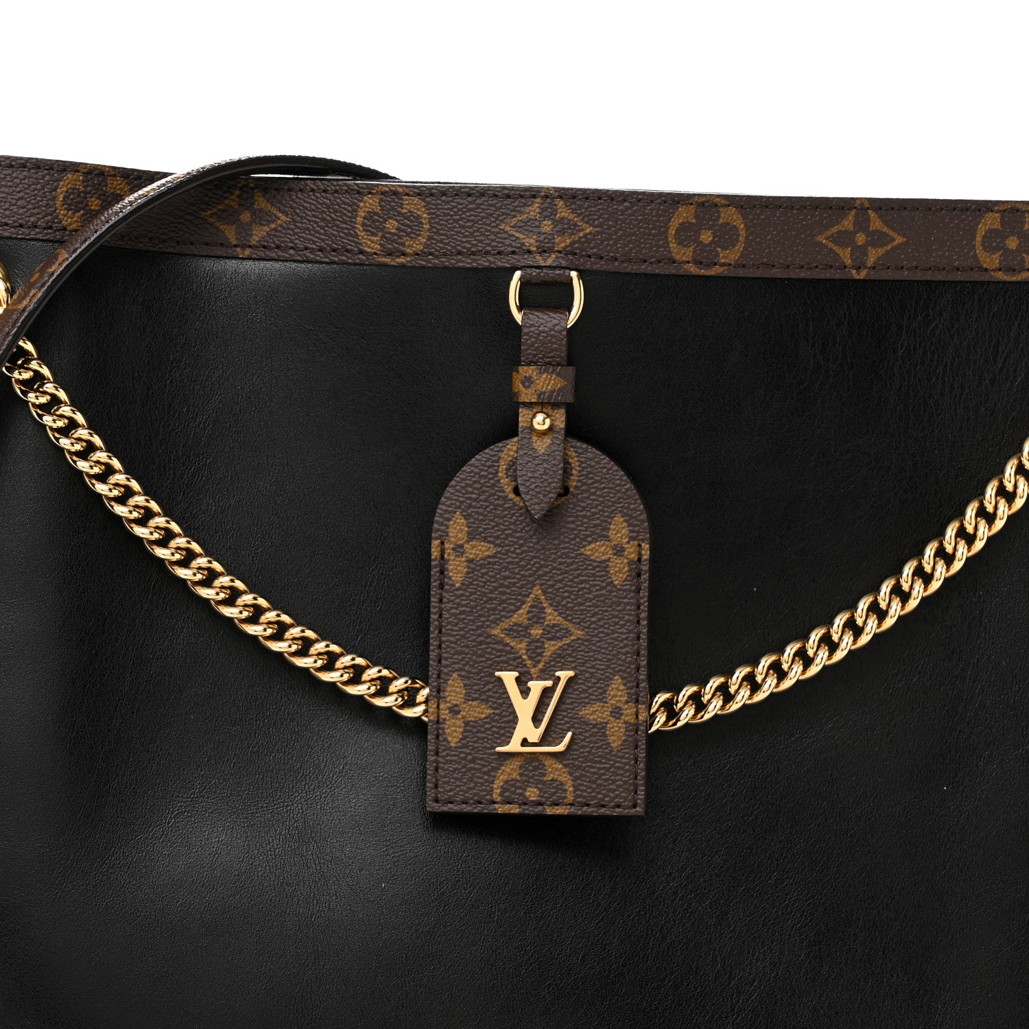 Louis Vuitton Calfskin Monogram Nova Vibe MM Black 1763220
