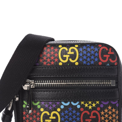 Gucci GG Supreme Monogram Psychedelic Messenger Bag Black 11 of 12