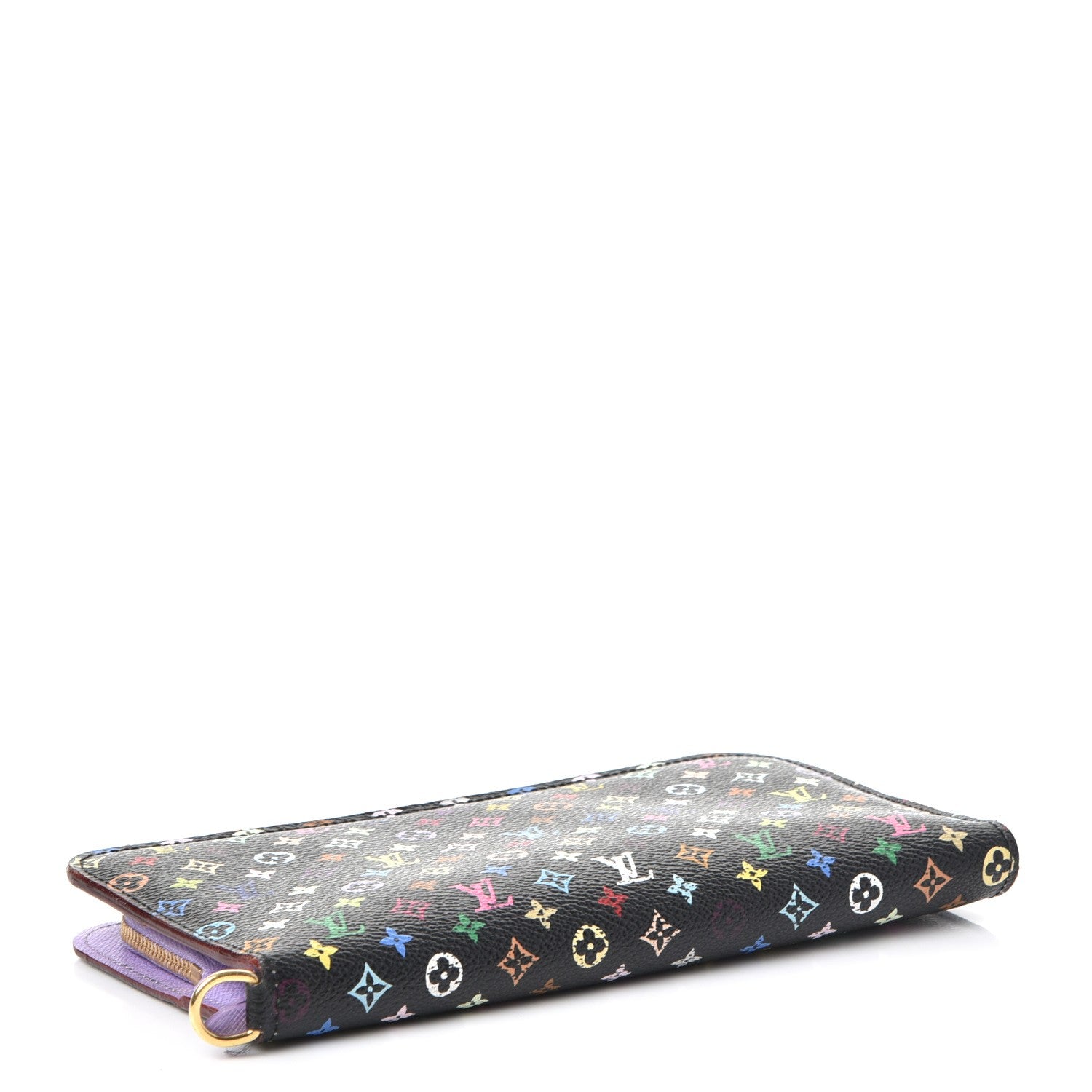 Louis Vuitton Monogram Multicolor Insolite Wallet Black Violet 4 of 10