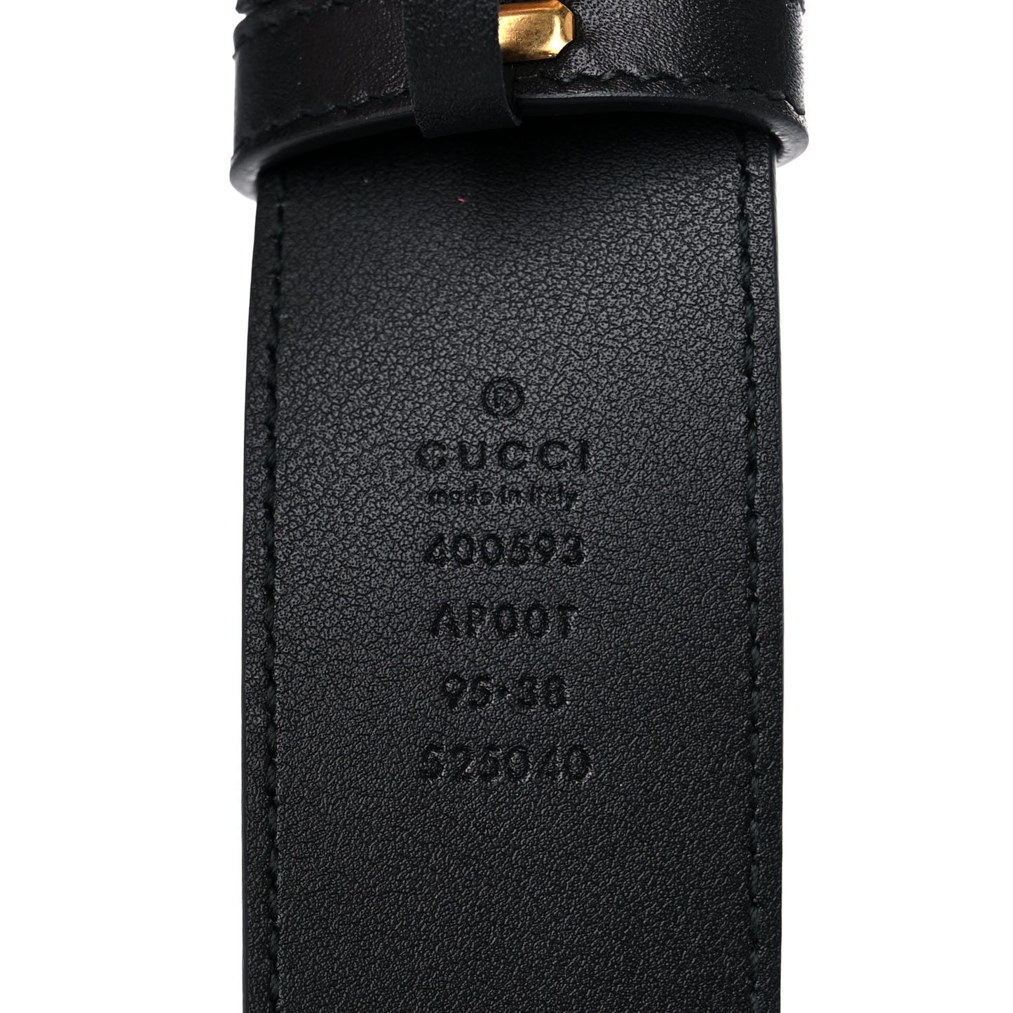 Calfskin Double G 40mm Belt 95 38 Black