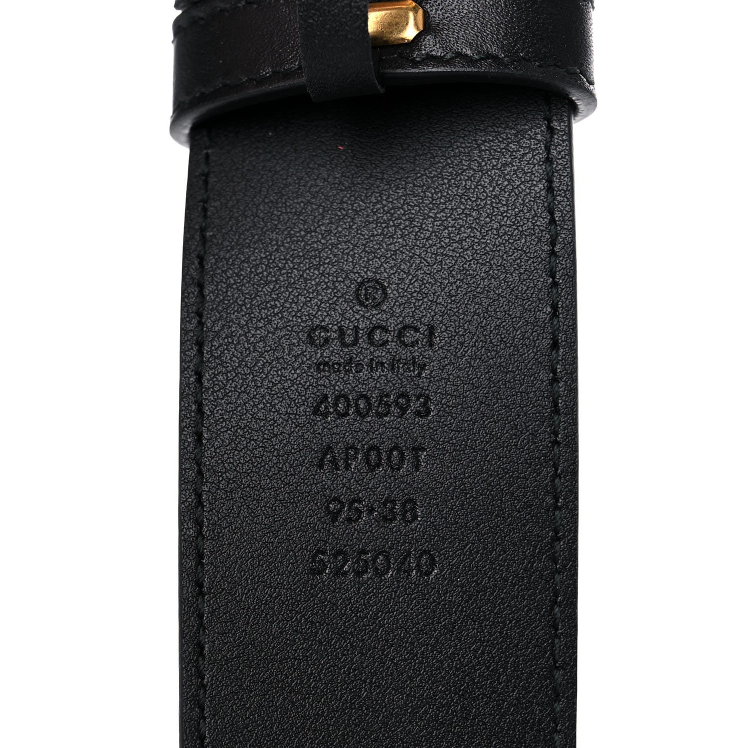 Gucci Calfskin Double G 40mm Belt 95 38 Black 3 of 6