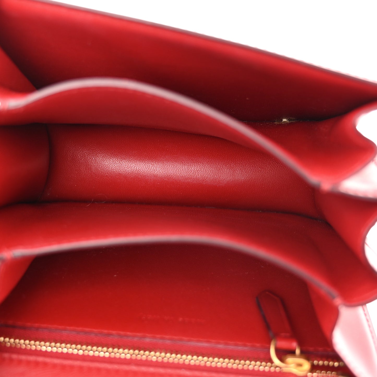 Smooth Calfskin Small Classic Box Flap Bag Red