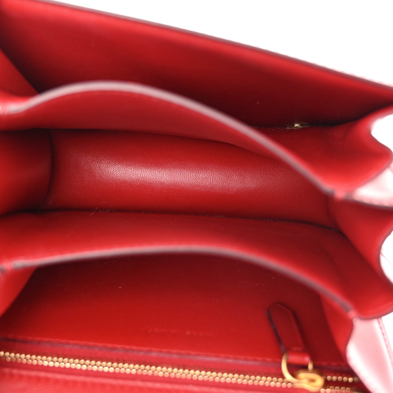 Celine Smooth Calfskin Small Classic Box Flap Bag Red 5 of 12