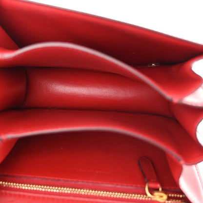 Celine Smooth Calfskin Small Classic Box Flap Bag Red 5 of 12