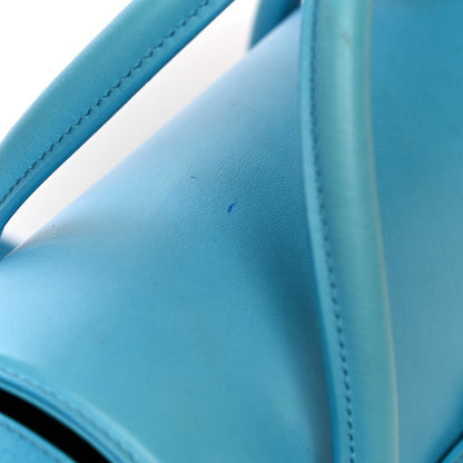 Versace Calfskin Small Day Bag Blue 15 of 22