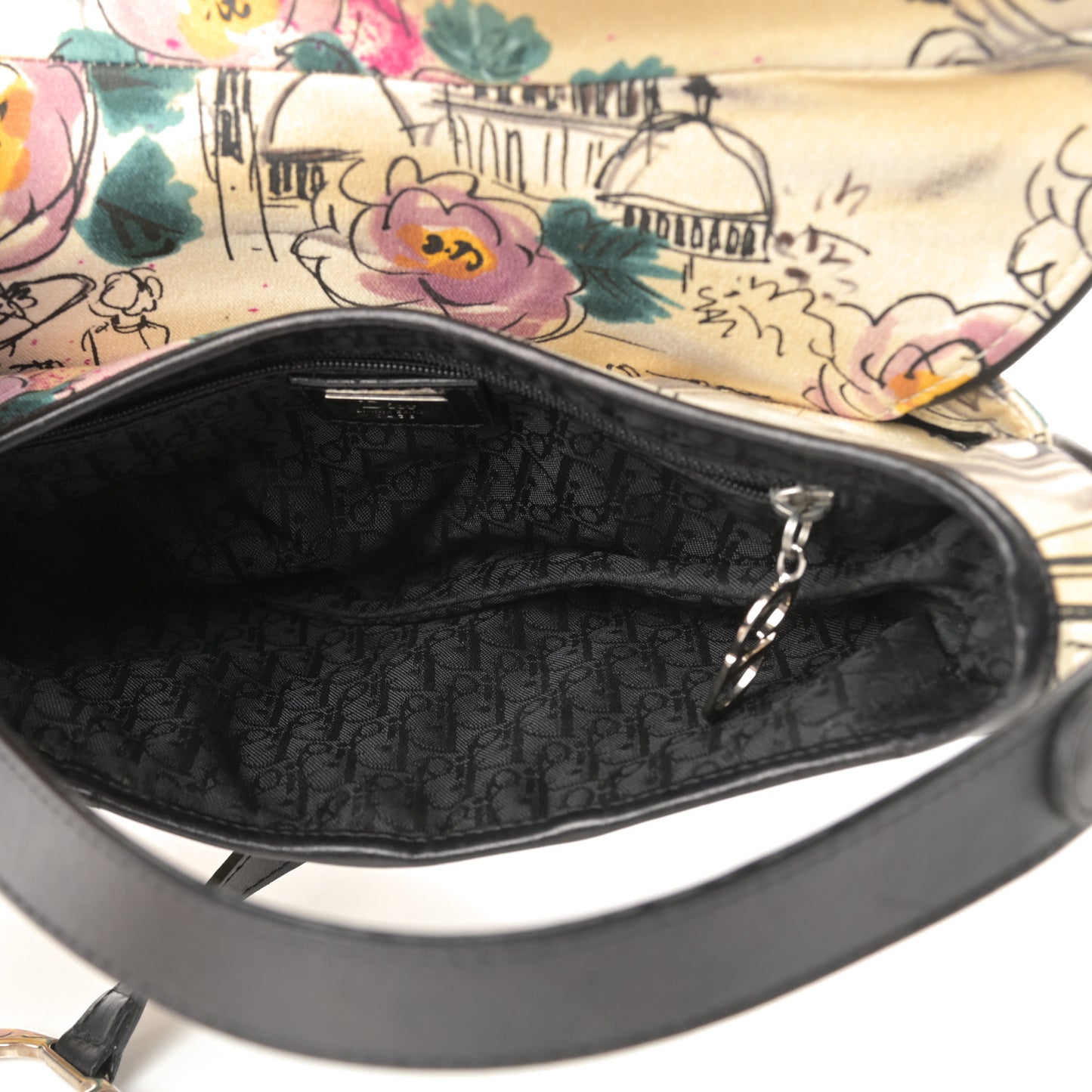 Canvas Paris 50s Saddle Bag Multicolor