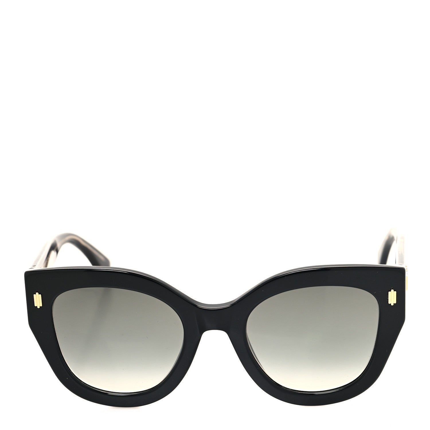 Fendi Acetate Cat Eye Sunglasses FF0435/S Black 2 of 7