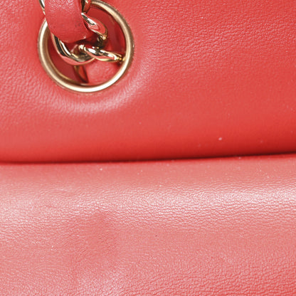 Chanel Lambskin Quilted Medium Double Flap Red 12 of 12