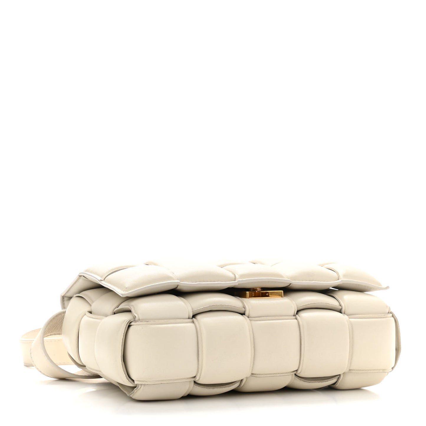 Nappa Maxi Intreccio Padded Cassette Crossbody Bag Plaster