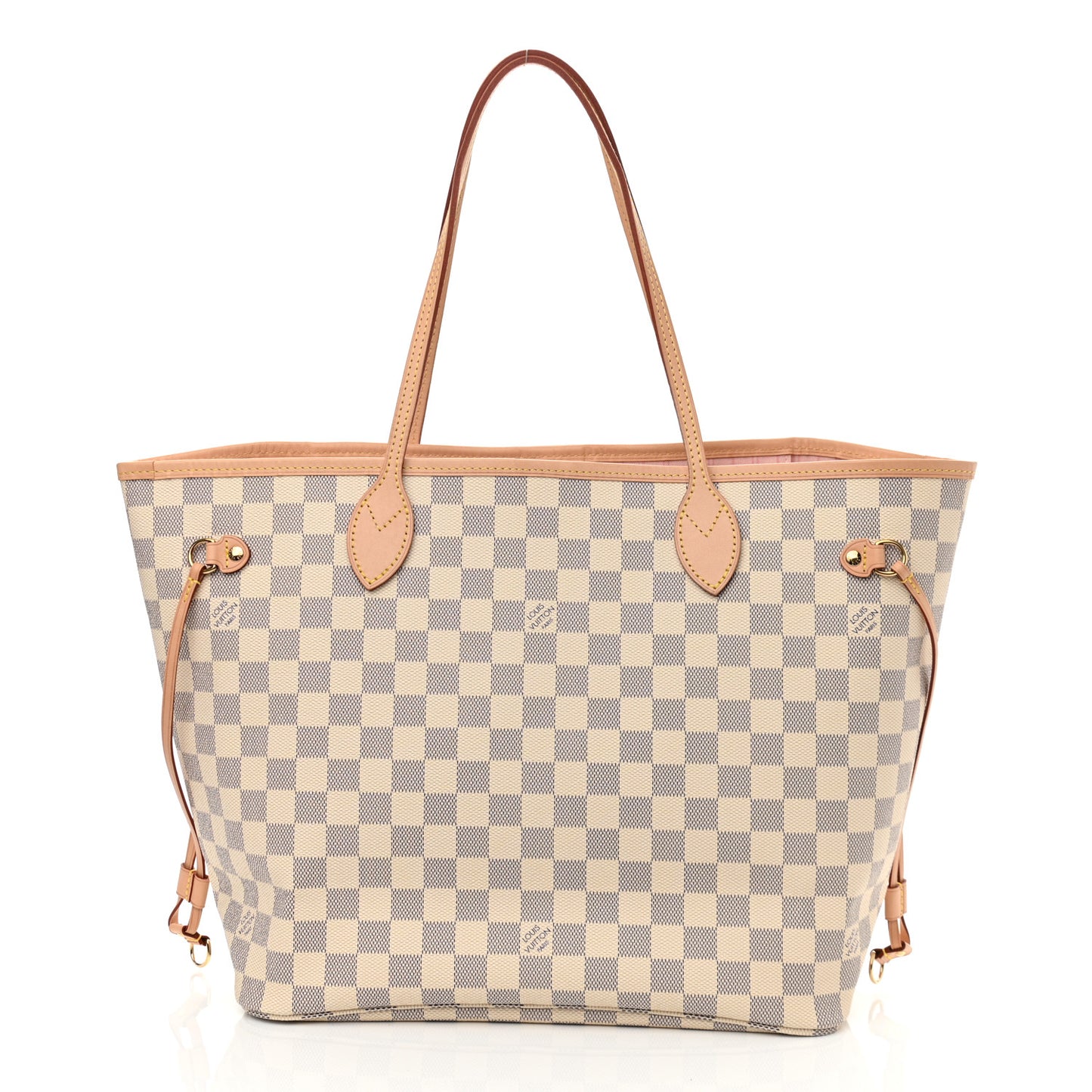 Damier Azur Neo Neverfull MM Rose Ballerine