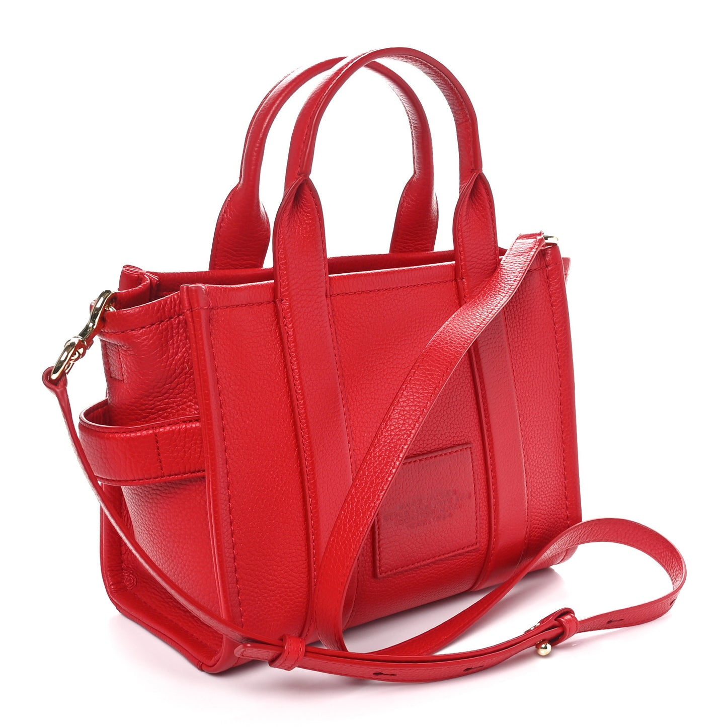 Grained Calfskin Small The Tote Bag Red