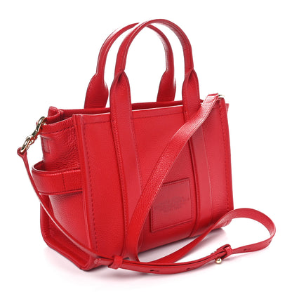 Marc Jacobs Grained Calfskin Small The Tote Bag Red 2 of 12