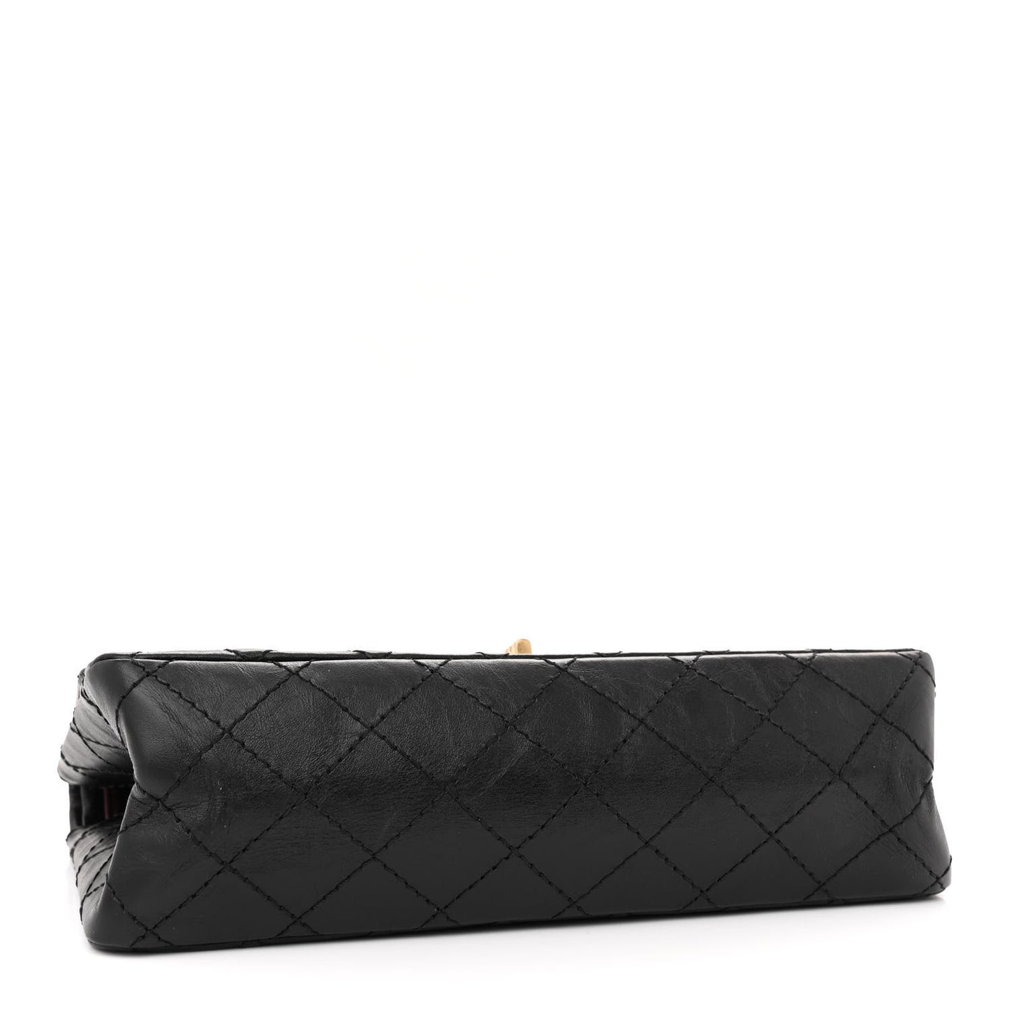 Aged Calfskin Quilted 2.55 Reissue 225 Flap Black