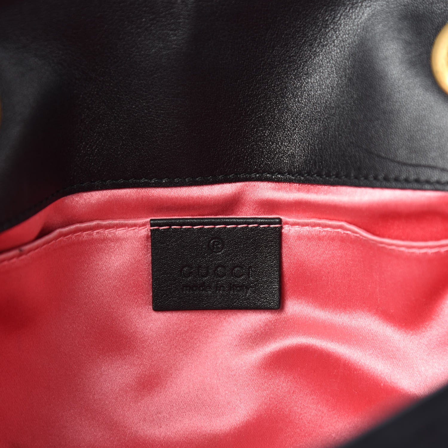 Gucci Velvet Matelasse Mini GG Marmont Shoulder Bag Black 9 of 12
