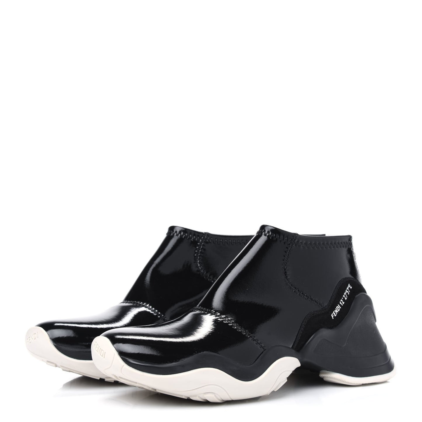 Vernice High-Tech Womens FFluid Zip Up Sneakers 40 Black White