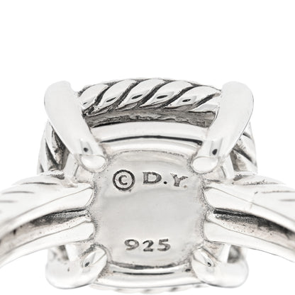David Yurman Sterling Silver Diamond Black Onyx 9mm Chatelaine Pave Bezel Ring 51 5.75 4 of 4