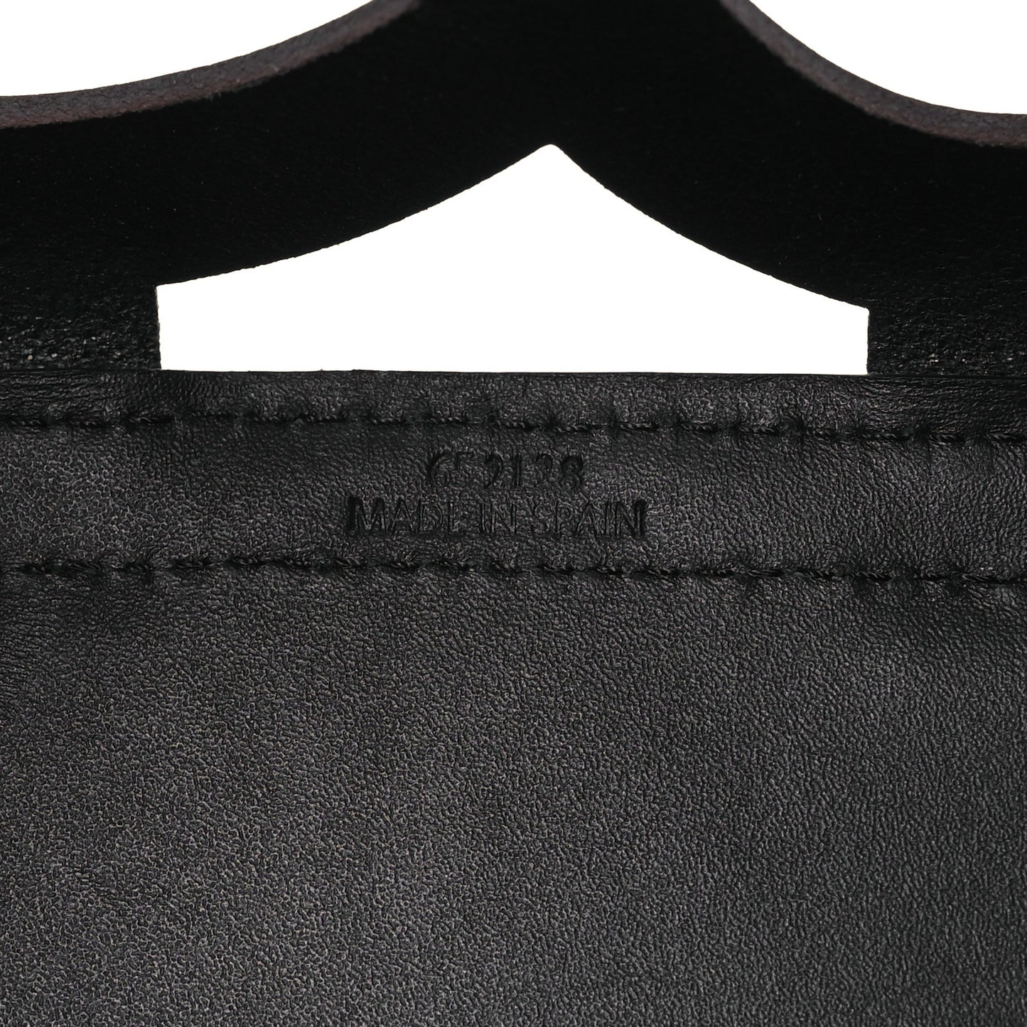 Smooth Calfskin Small Anagram Cutout Tote Black