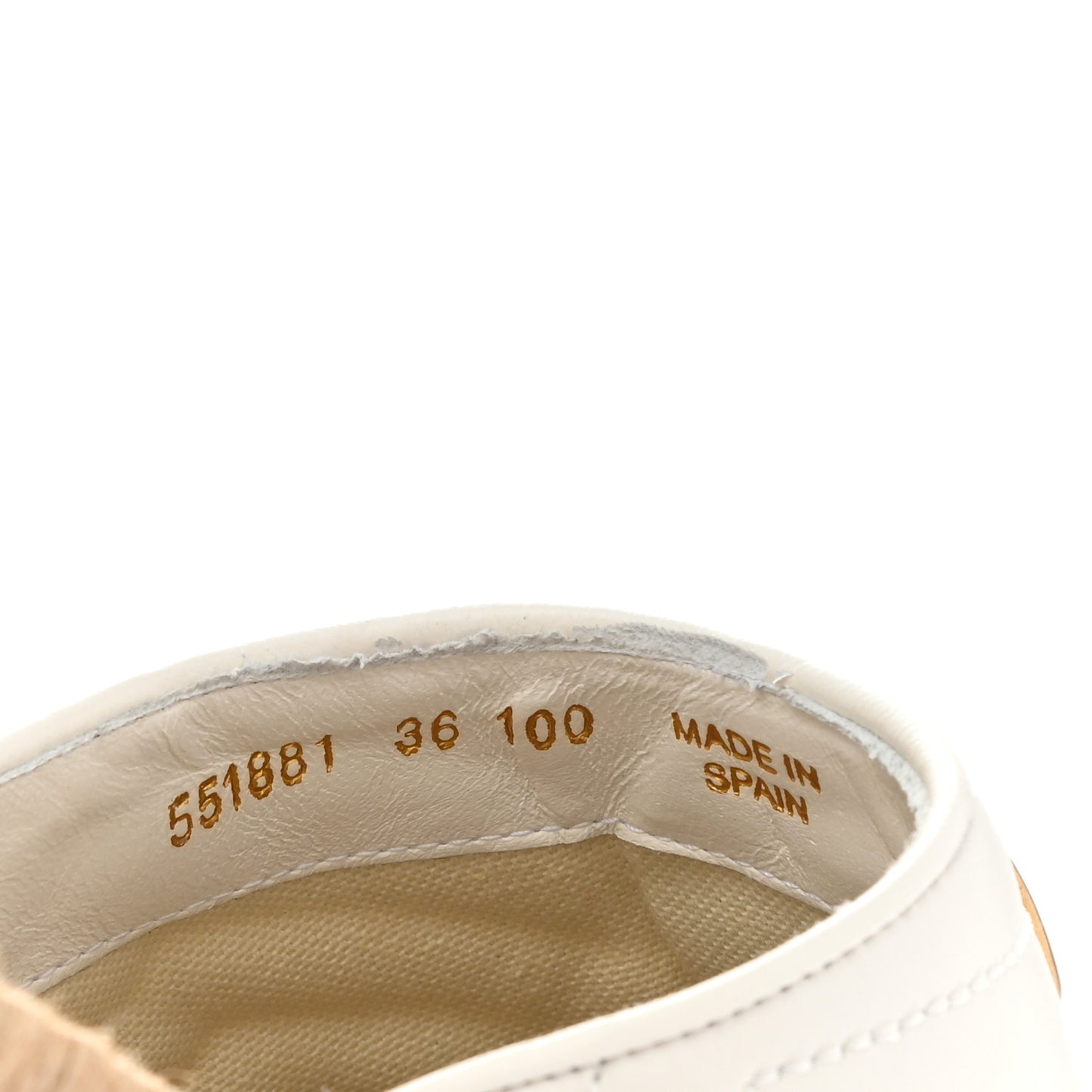 Nappa Matelasse GG Marmont Espadrille Slippers 36 Great White