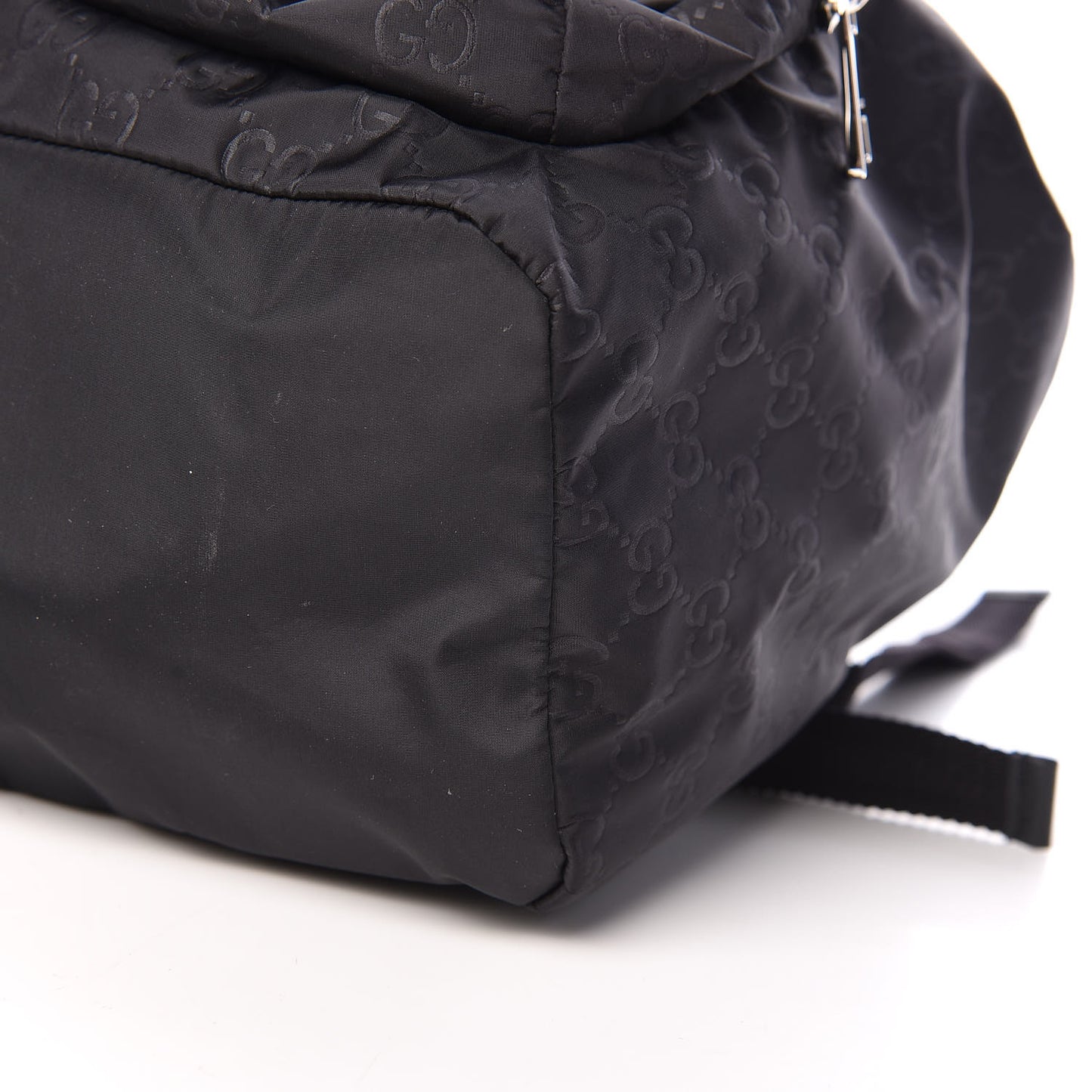 Nylon Monogram Small Single Buckle Backpack Black