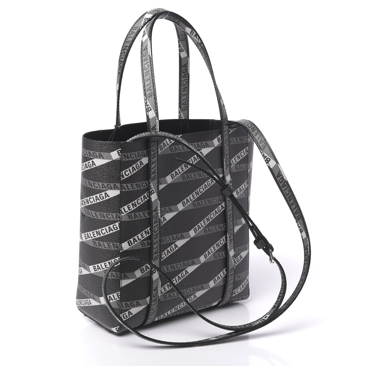 Coated Canvas Losange Monogram XXS Tote Black Grey