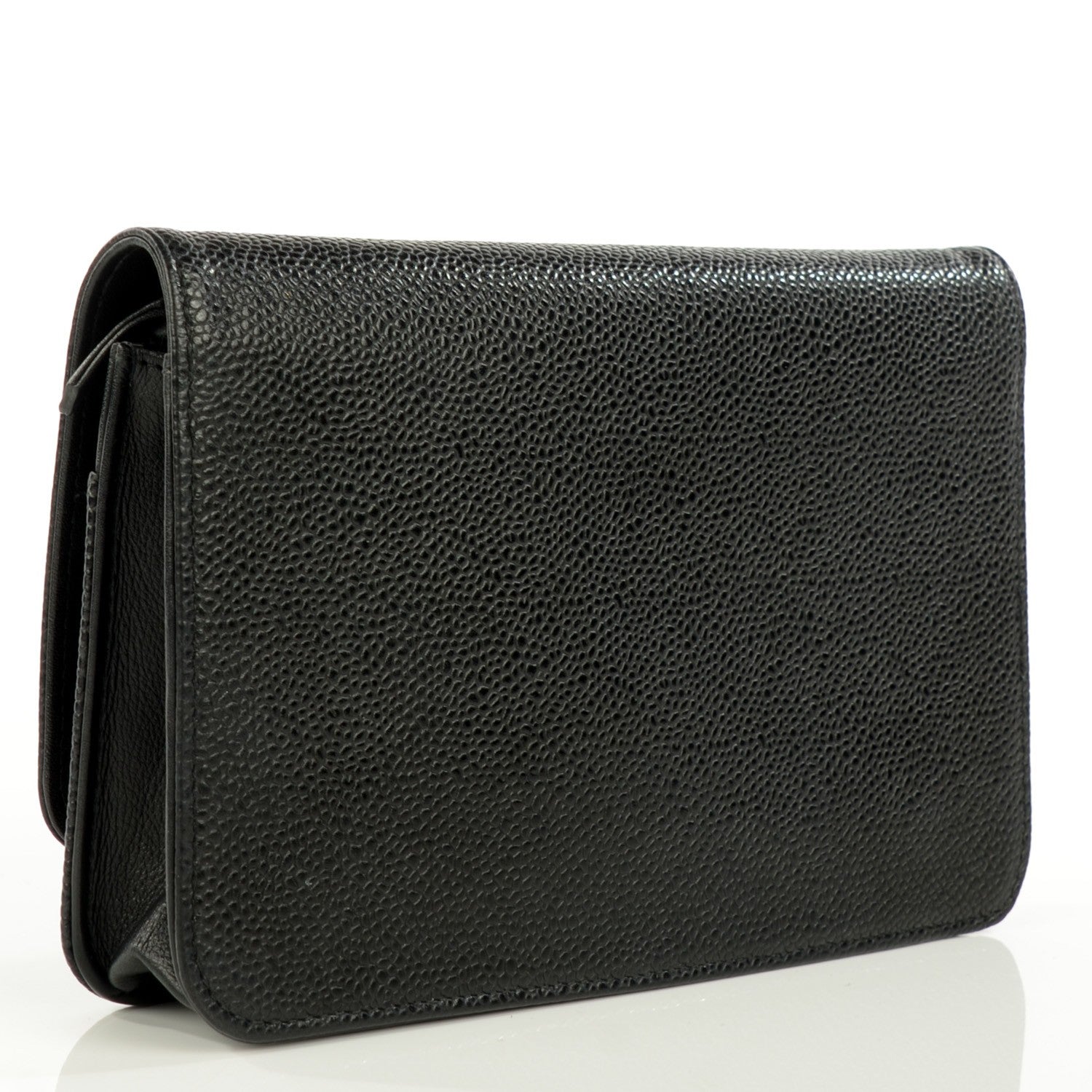 Chanel Caviar Timeless CC Wallet on Chain WOC Black 3 of 9