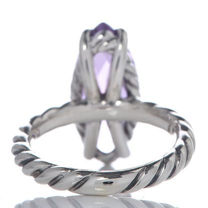 David Yurman Sterling Silver Amethyst Marquise Ring 49 5 4 of 6