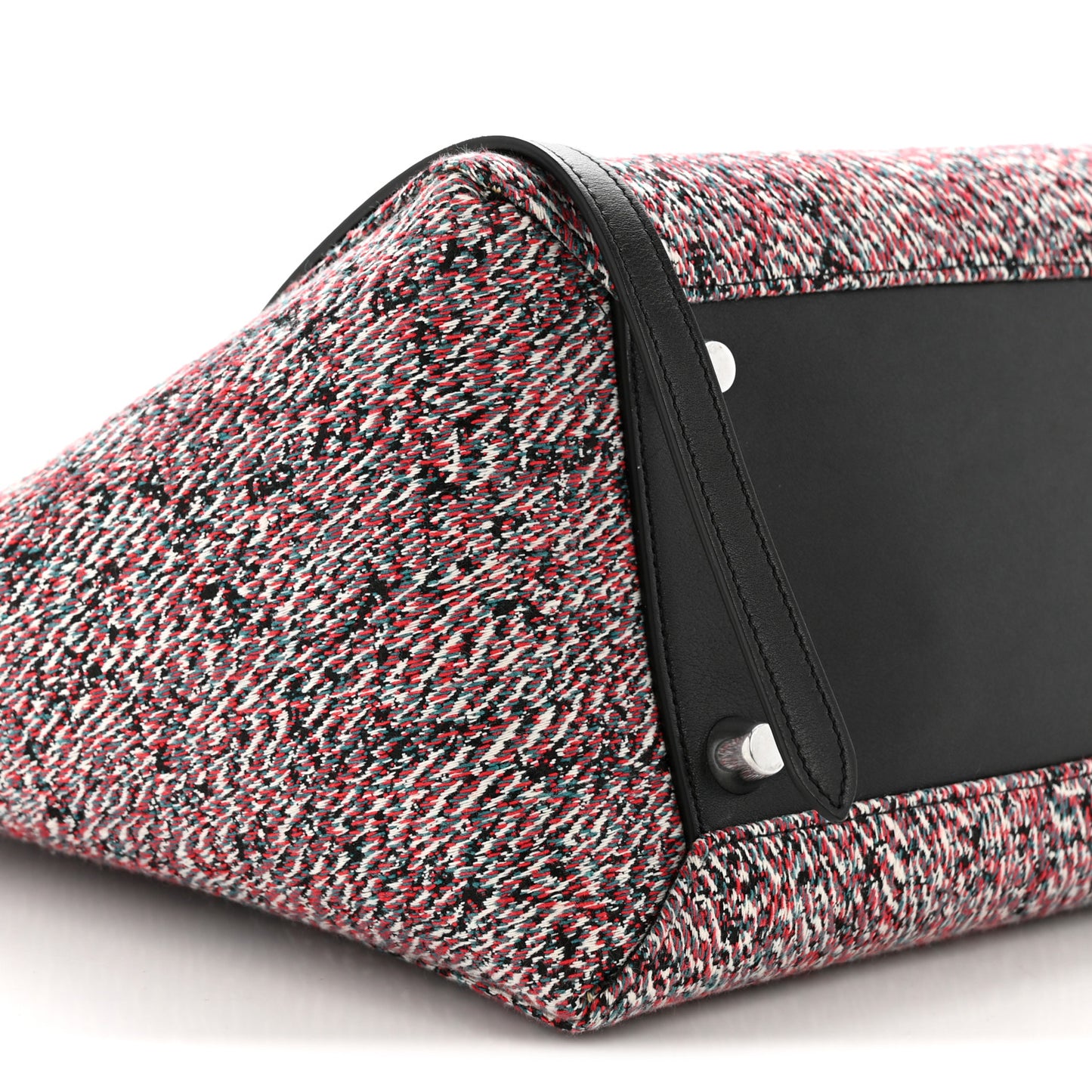 Tweed Calfskin Small Belt Bag Black Multicolor