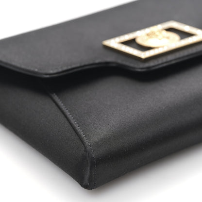 Versace Satin Crystal La Medusa Pouch On Chain Black 7 of 8