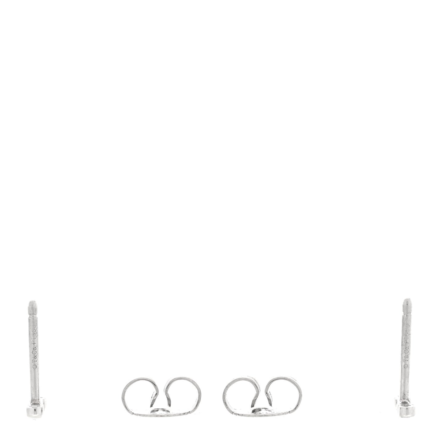 Platinum Diamond Fleur de Lis Key Bar Earrings