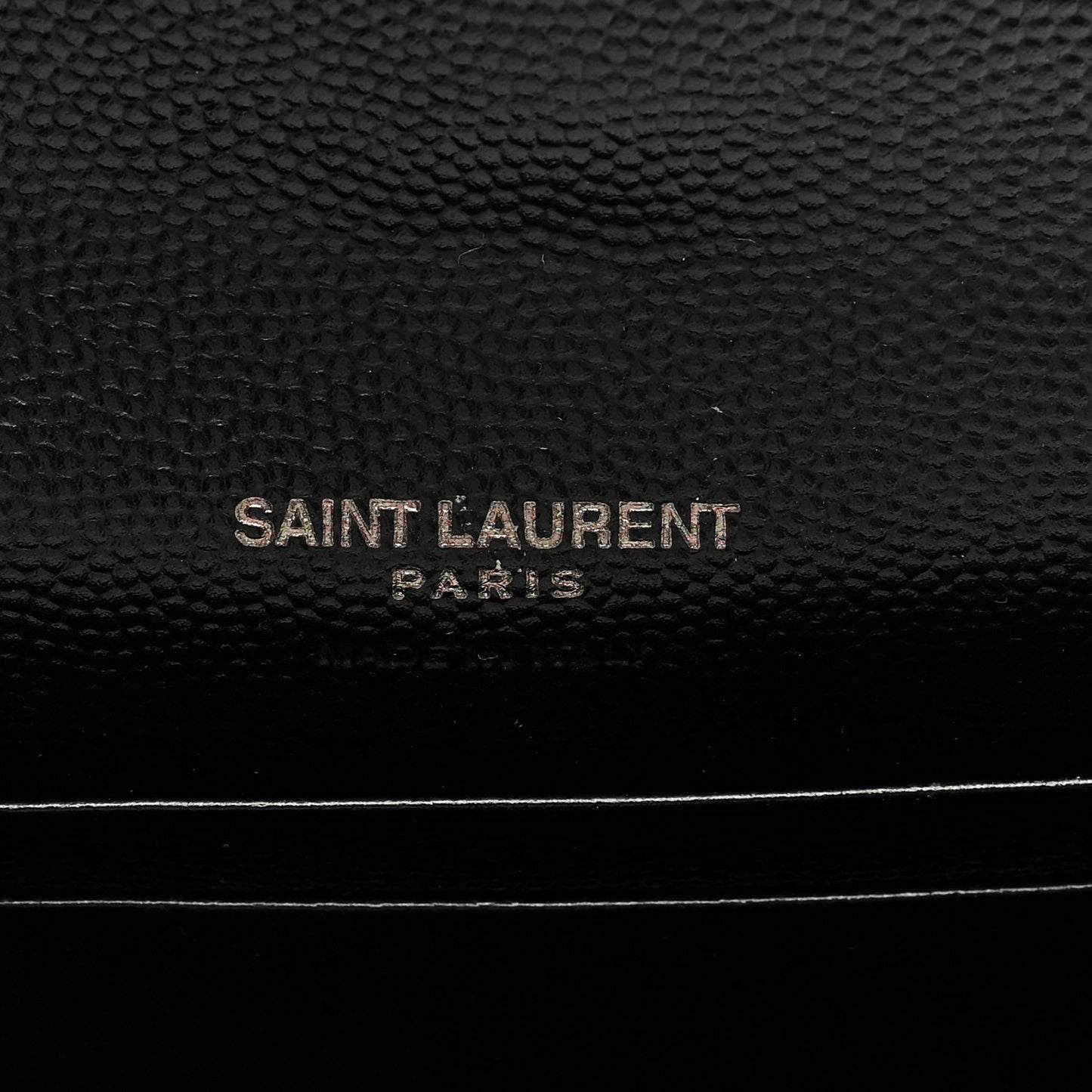 Grain De Poudre Matelasse Chevron Small Monochrome Monogram Envelope Wallet Black